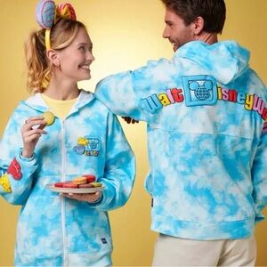 WALT DISNEY World Eats MEDIUM Spirit JERSEY zip hoodie jacket unisex like new